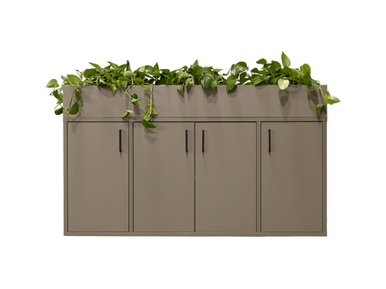 Kast Xavi Groot Pine met plantenbak